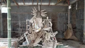শেরপুরে মন্দিরের তালা ভেঙে প্রতিমা ভাঙচুর