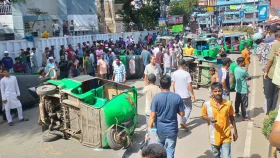 সিলেটে ব্যবসায়ী ও অটোচালকদের দফায় দফায় সংঘর্ষ, আহত ২০