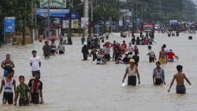 মিয়ানমারে বন্যায় ১৯ মৃত্যু, গৃহহীন হাজারো মানুষ