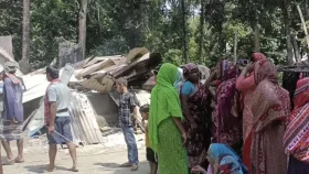 আন্দোলনে যাওয়া শিক্ষার্থীর বাড়িঘর ভস্মীভূত 