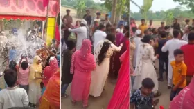 বিয়েবাড়িতে পার্টি স্প্রে ছেটানো নিয়ে মারামারি, ফিরে গেলো বর