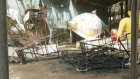 চারুকলায় স্বৈরাচারের মোটিফে আগুন দেওয়া যুবক চিহ্নিত