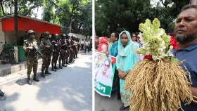গুলশানে খালেদা জিয়ার বাসভবনের সামনে নেতাকর্মীদের ঢল, কড়া নিরাপত্তা