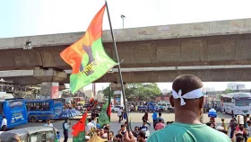 পথে পথে বিএনপি নেতাকর্মীদের ঢল