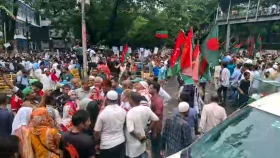 আদালতে রায়ে মৎস্য ভবন মোড়ে আনন্দের বন্যা, উচ্ছ্বাস