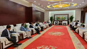 চীনে গ্রেট হলে মির্জা ফখরুল ও লি হংঝং এর বৈঠক অনুষ্ঠিত